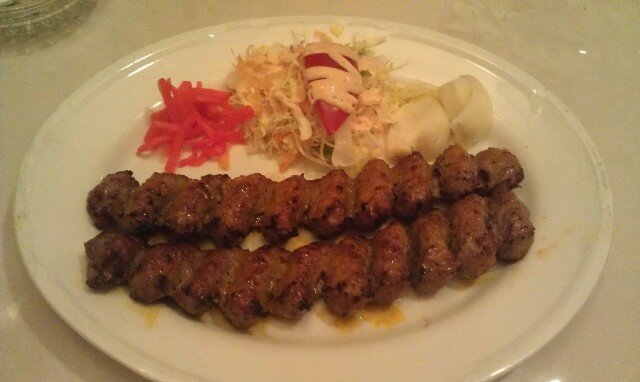 Lamb kebabs at Aladdin Iranian Restaurant Roppongi