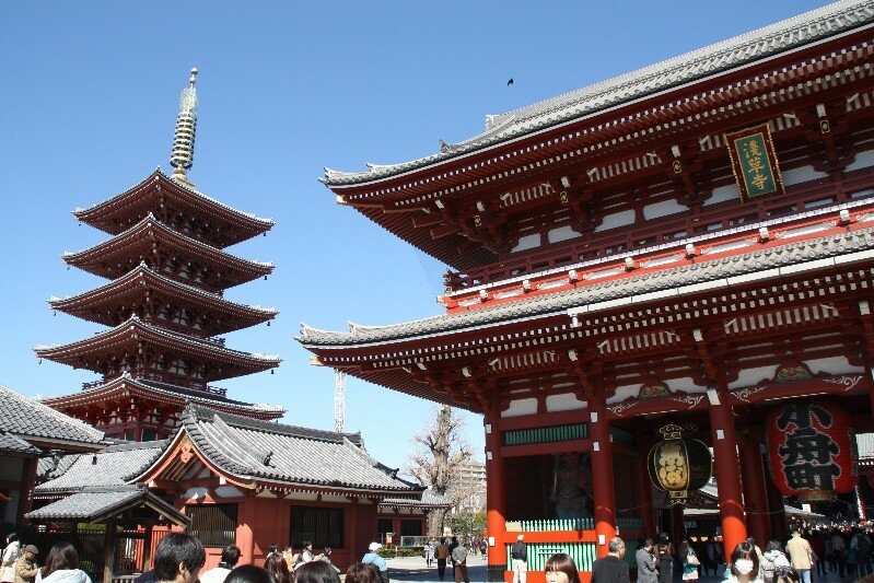 Senosji Temple and pagoda