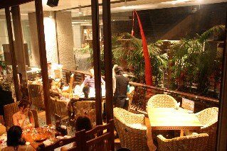 Dining area at Bali Lax Restaurant Tokyo
