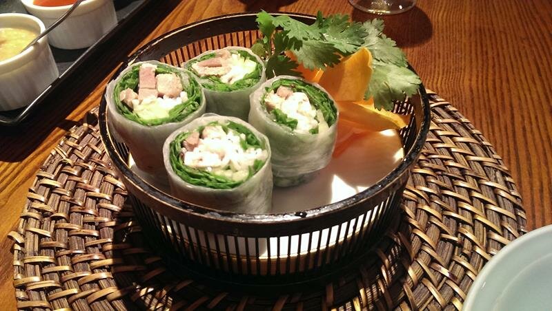 Fresh spring rolls at Vietnam Alice Vietnamese Restaurant Shinjuku Tokyo