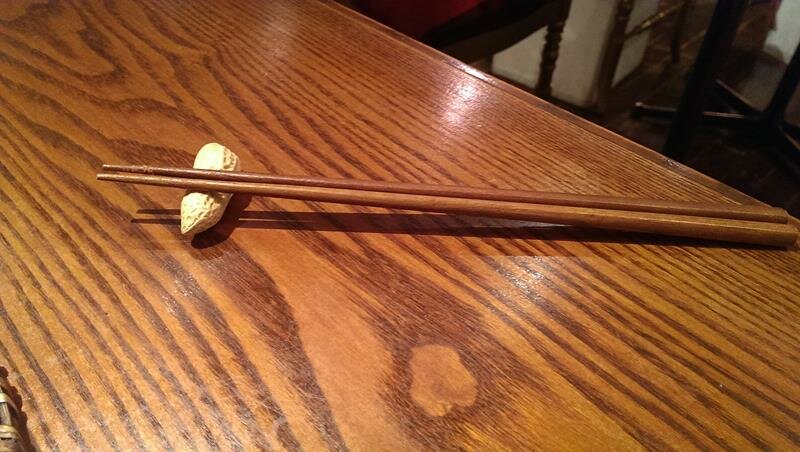 Peanut Chopstick holder at Vietnam Alice Vietnamese Restaurant Shinjuku Tokyo