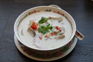 Tom Kha chicken soup at Keawjal Thai Restaurant