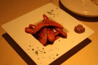 Lucian Italian Restaurant chorizo sausage entree