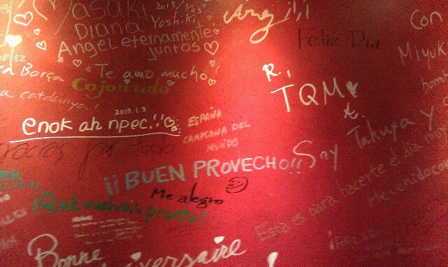 The writing on the wall at Paradorina Spanish Restaurant