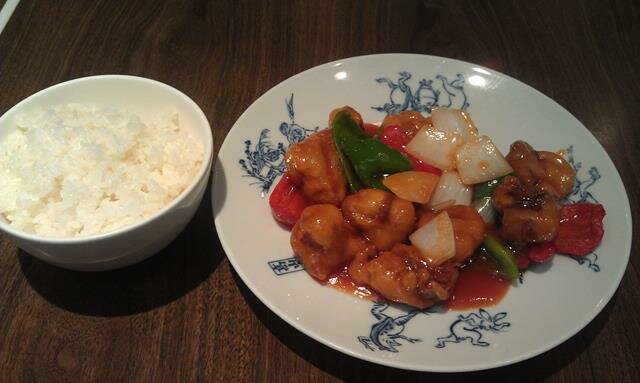 Sweet and Sour pork at Ten Shin Chinese Restaurant Tokyo