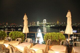 The view from Trattoria Maruumo Italian Restaurant Tokyo