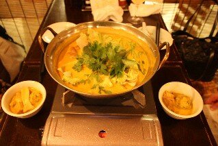 Vietnamese hot pot at Vietnam Frog Restaurant Ginza