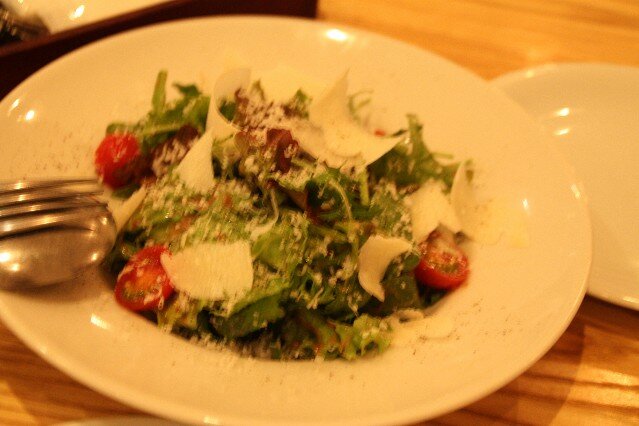 Rocket and parmesan salad at Il Ritrovo Italian Restaurant