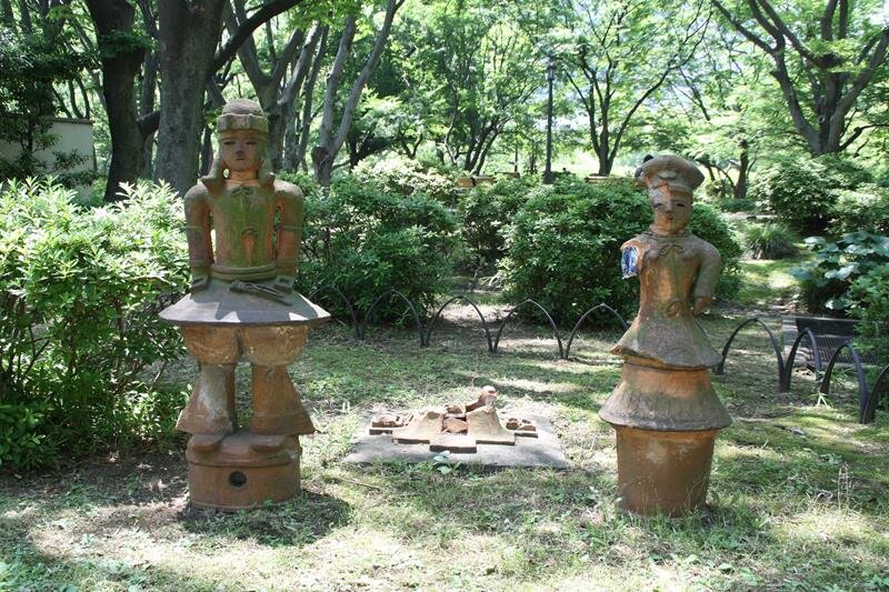 Clay Figures in Hibiya Park Tokyo