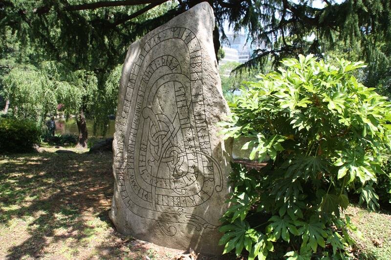 Ancient Scandinavian Epitaph in Hibiya Park Tokyo