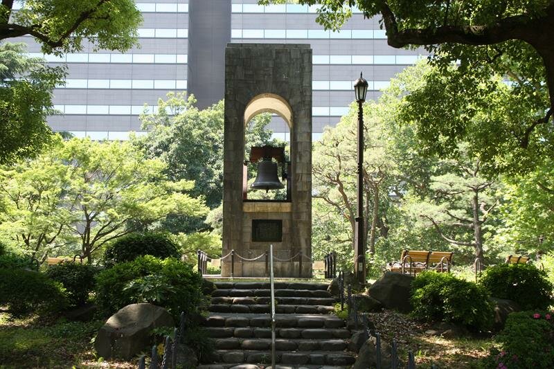 Replica of Liberty Bell at Hibiya Park Tokyo