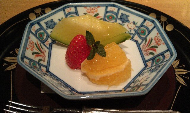 Fresh fruit at Kakou Japanese Restaurant Tokyo