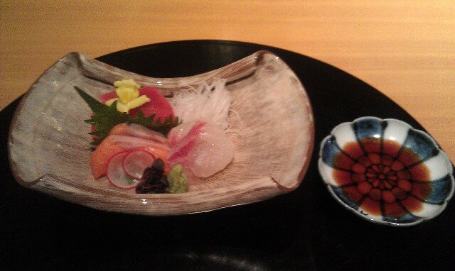 Sashimi at Kakou Japanese Restaurant Tokyo