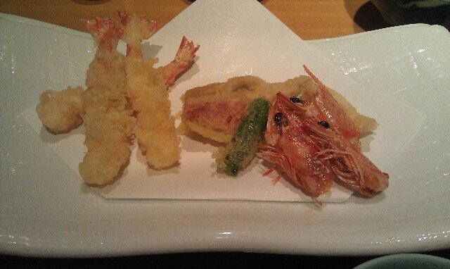 Seafood Tempura at Kakou Japanese Restaurant Tokyo