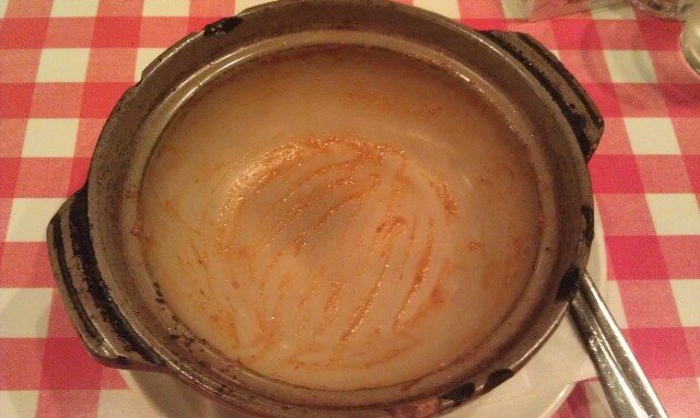 Empty bowl at Sicilia Italian Restaurant Roppongi