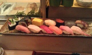 Japanese sushi in Tokyo